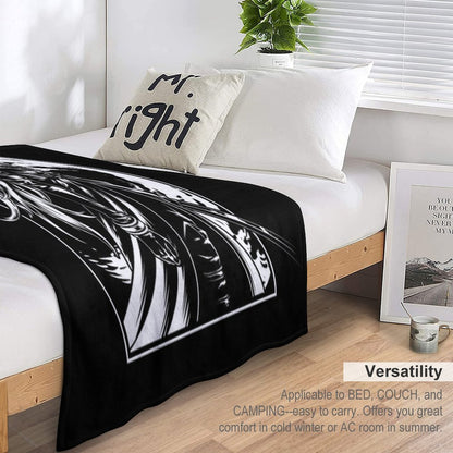 The Man in Black Cape Throw Blanket