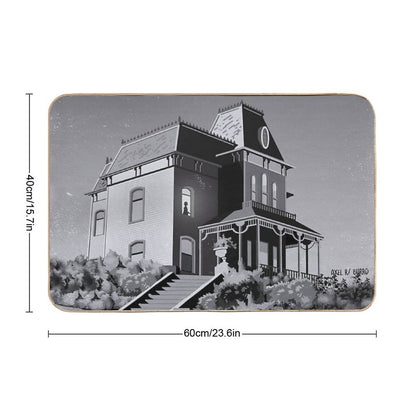 Alfred Hitchcock's Psycho Illustration by Burroi Bath Mat
