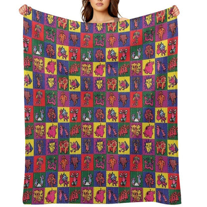 Blotter Art Throw Blanket