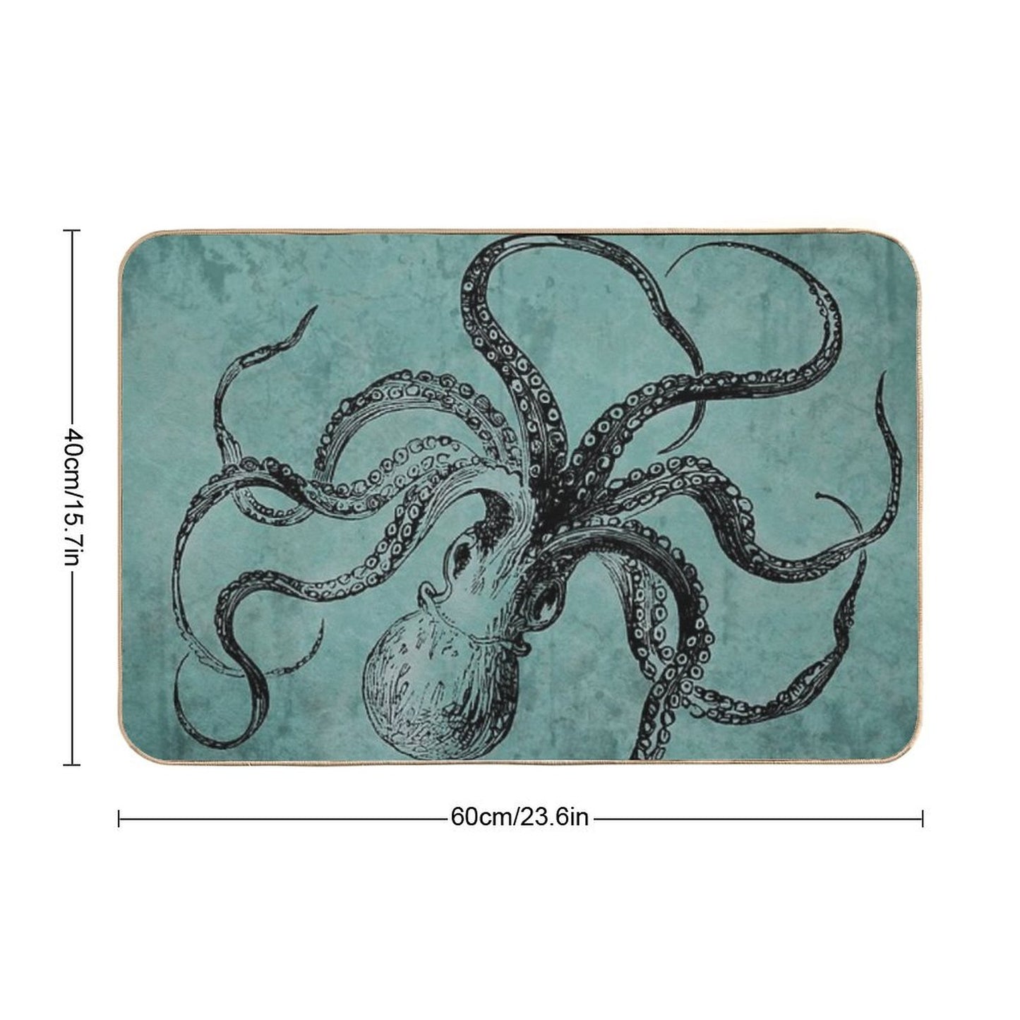 Vintage Octopus Bath Mat