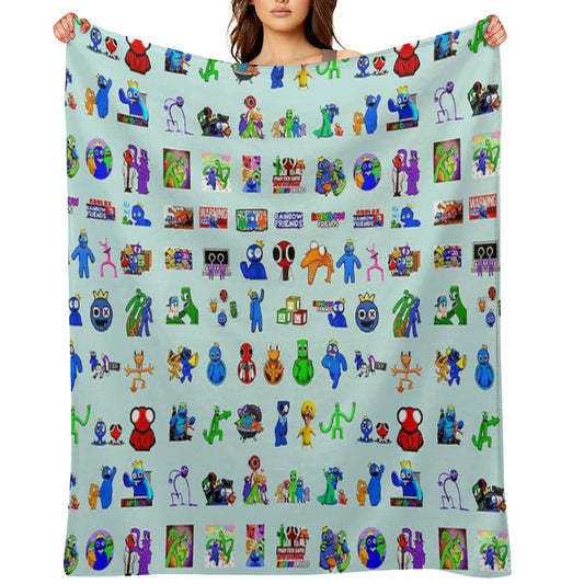 Rainbow Friends Méga Pack Throw Blanket