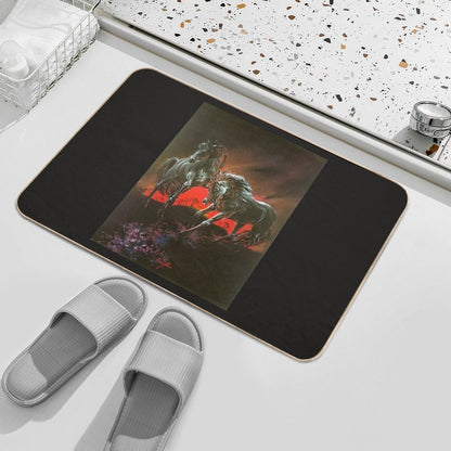 Dark Horses Bath Mat