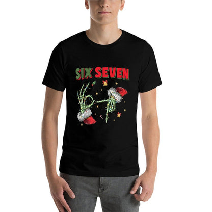 6 7 Funny Christmas Six Seven for Kids Women Men Girls  Versatile T-Shirt