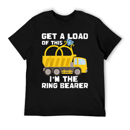 Ring Bearer Shirt Funny Wedding Truck Boys Gift Idea T-Shirt