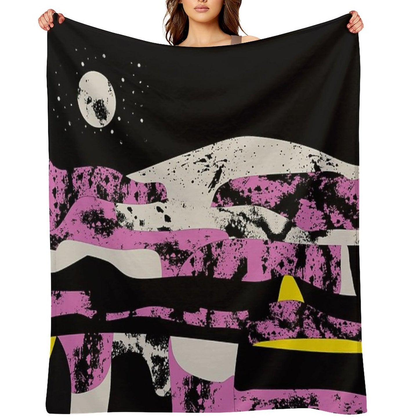 Pink Vibe 2 Throw Blanket