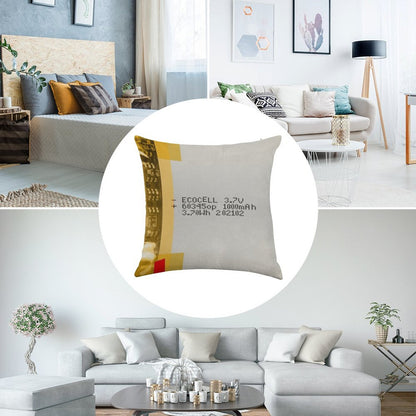 LiPo Battery Linen Throw Pillow Cover