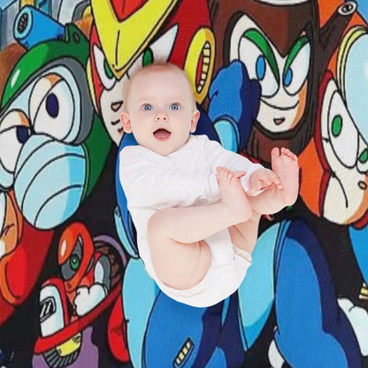 Mega Man 2 Art Throw Blanket