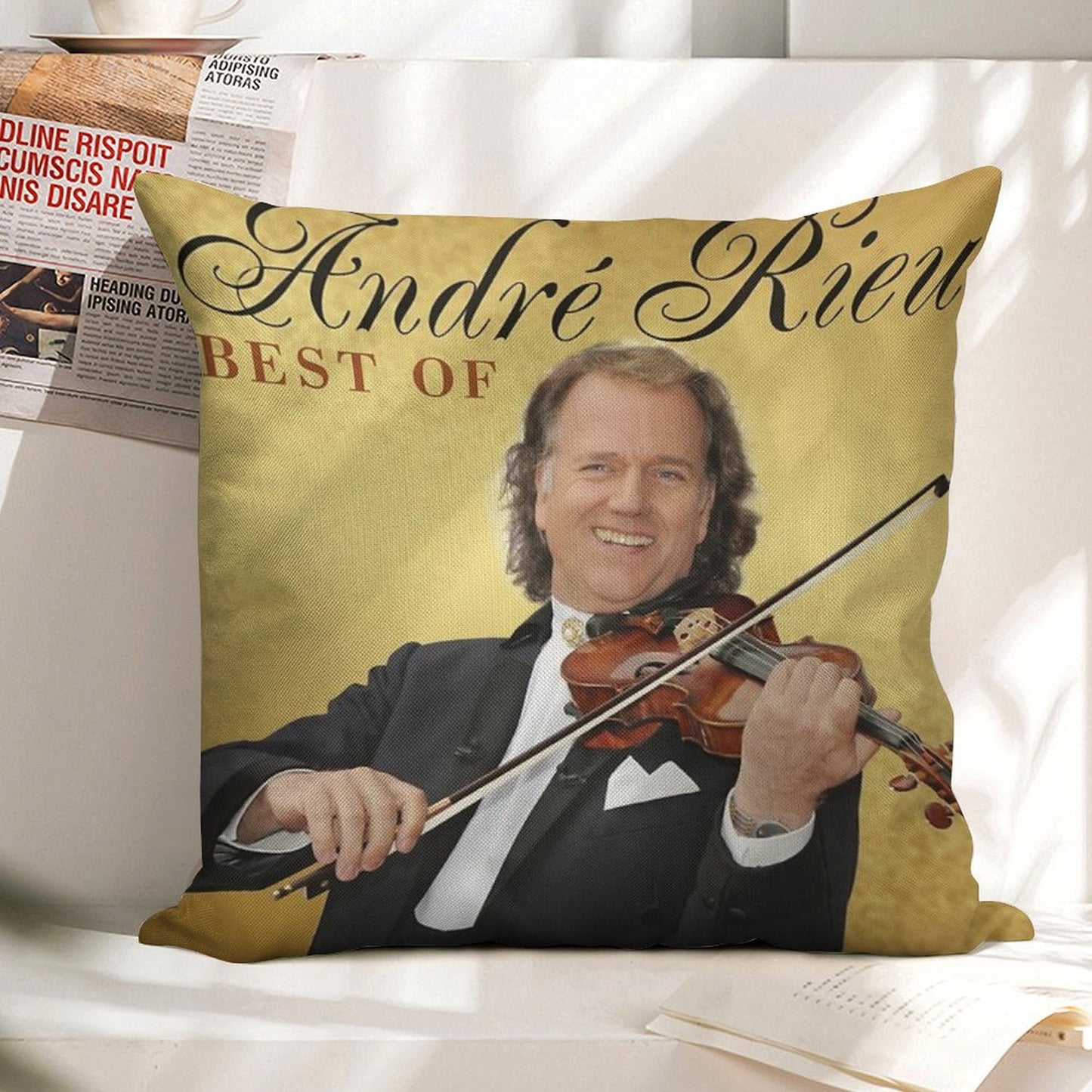 Andre Rieu Best Of Andre Rieu Linen Throw Pillow Cover
