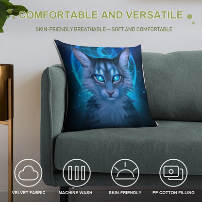 Warriors Jayfeather Soft Decorative Cover Throw Pillow