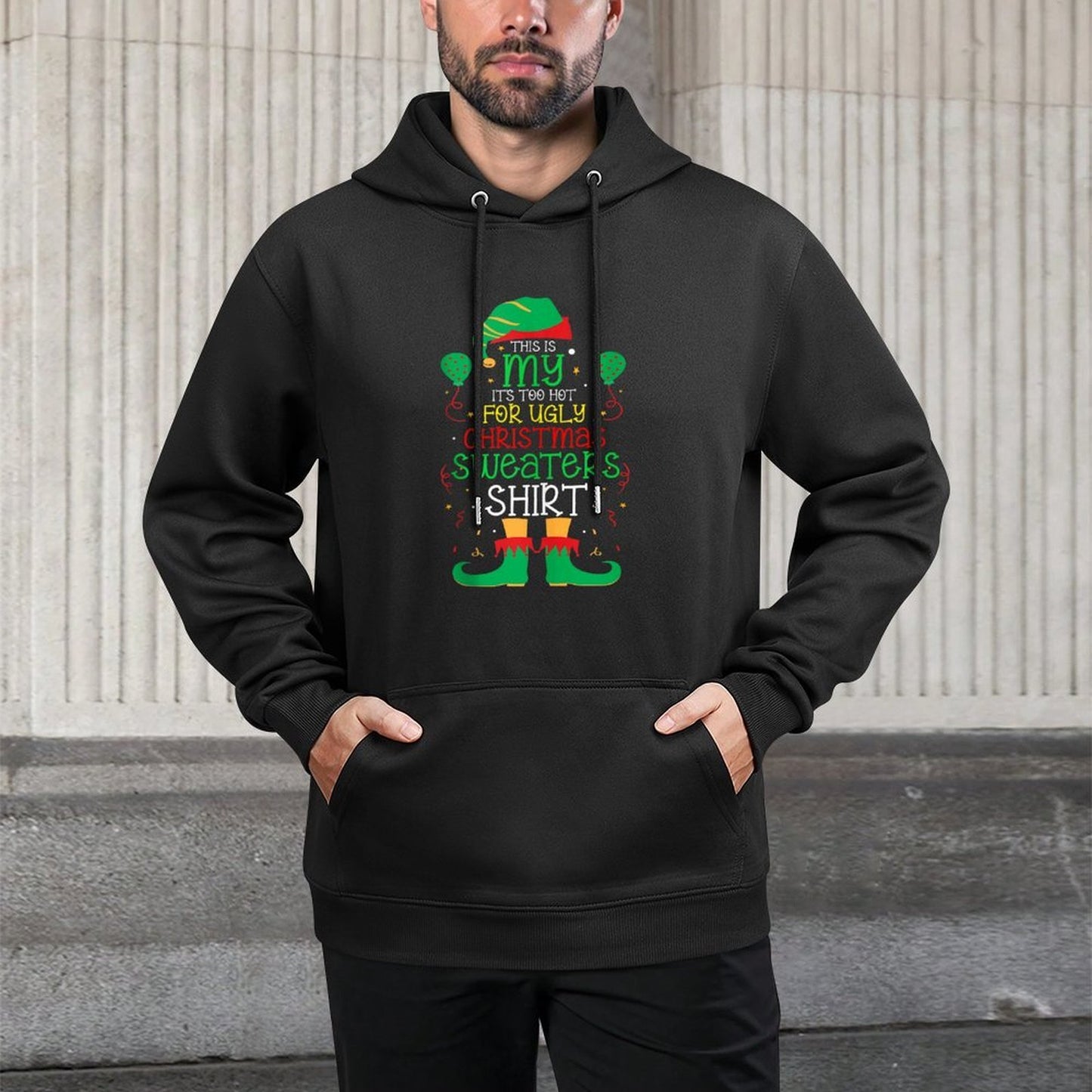 This Is My Its Too Hot For Ugly Christmas Sweaters Matching Easy Care Hoodie