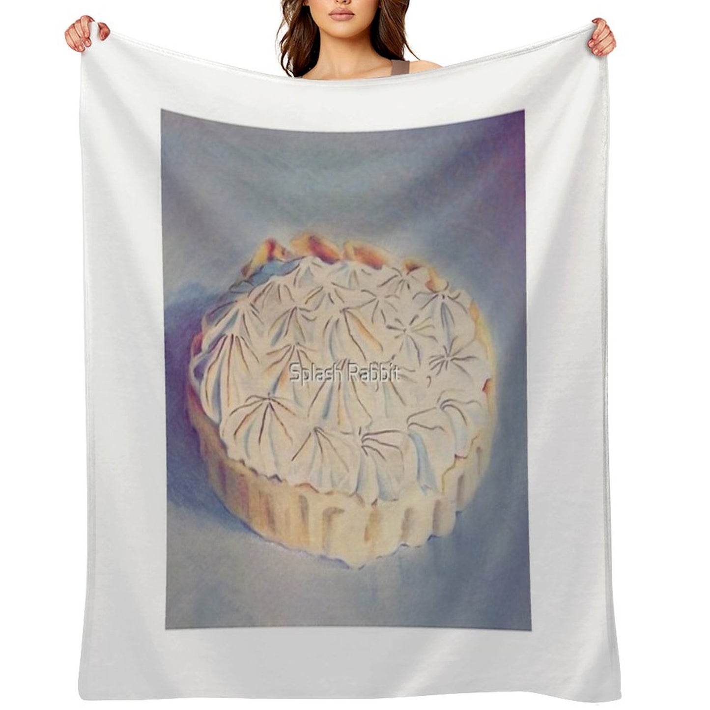 Lemon Meringue Dream Throw Blanket