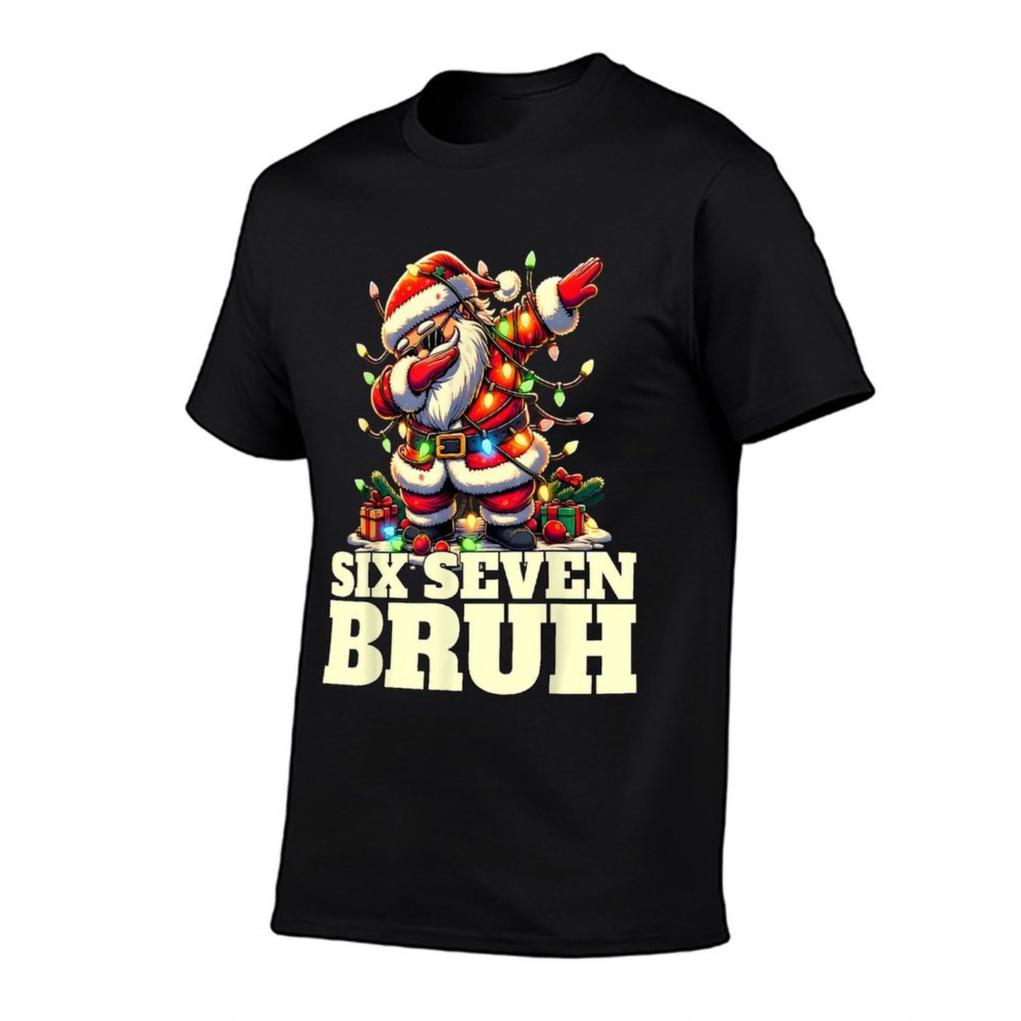 Funny Six Seven Christmas 6-7 Meme Santa 6 7 Six Seven Bruh  Versatile T-Shirt