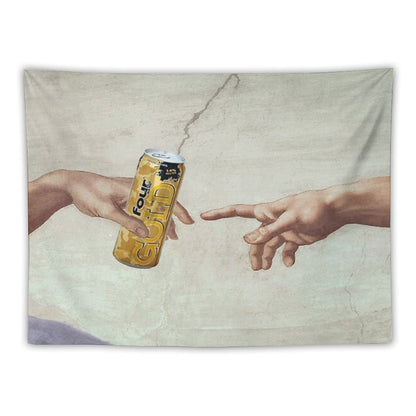 MichelAngelo's Creation of FourLoko Tapestry