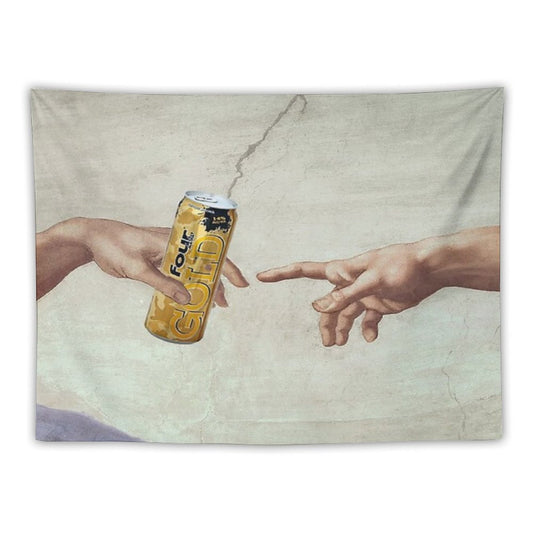 MichelAngelo's Creation of FourLoko Tapestry