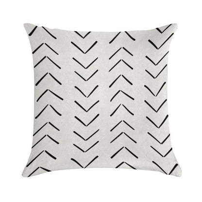 Boho Big Arrows in White And Black Soft Skin-Friendly Throw Pillow