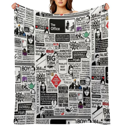 Wise Words From The Office - The Office Quotes (Variant) Throw Blanket