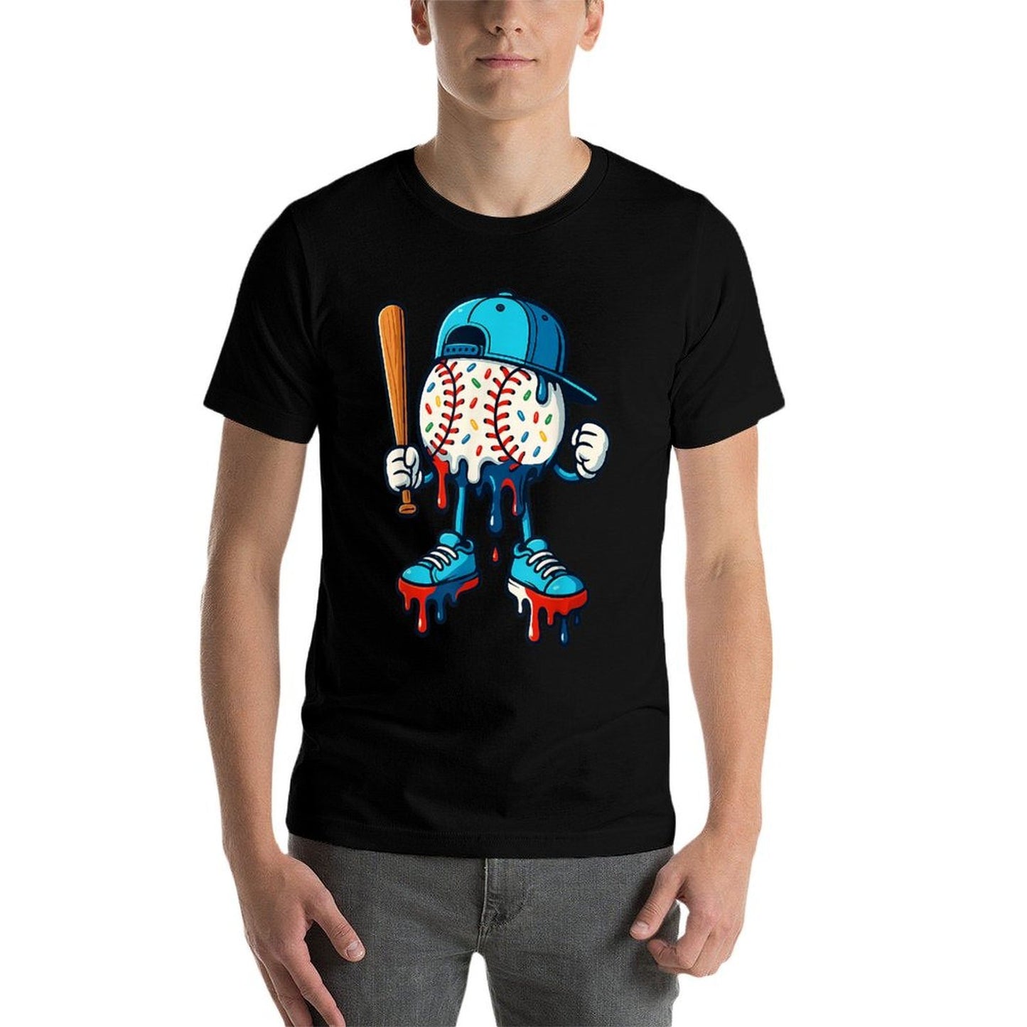 Baseball Lifestyle 101 Apparel Youth Baseball Drip Icecream  Vintage-inspired T-Shirt
