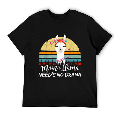 Funny Mama-Llama Needs No Drama Women Mom Mothers Day Gift T-Shirt