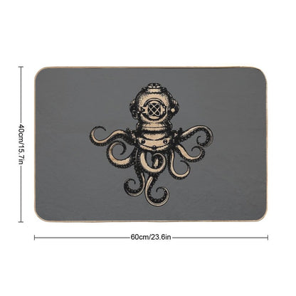 Steampunk Octopus Bath Mat