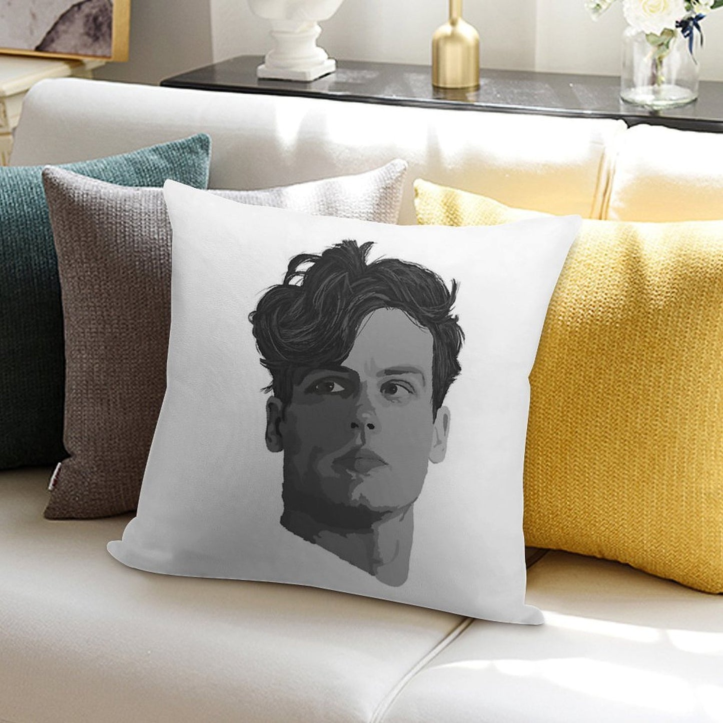 Spencer Reid from Criminal Minds Soft Anti-Pilling Throw Pillow