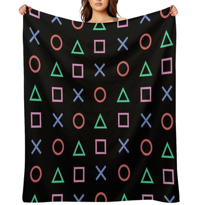 Classico Controller Buttons Icon Throw Blanket