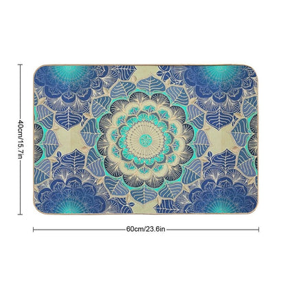 Midnight Bloom  Eco-Friendly Bath Mat