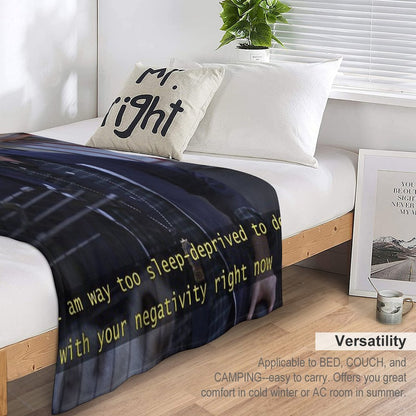 Jake Peralta Is Sleep Deprived Throw Blanket