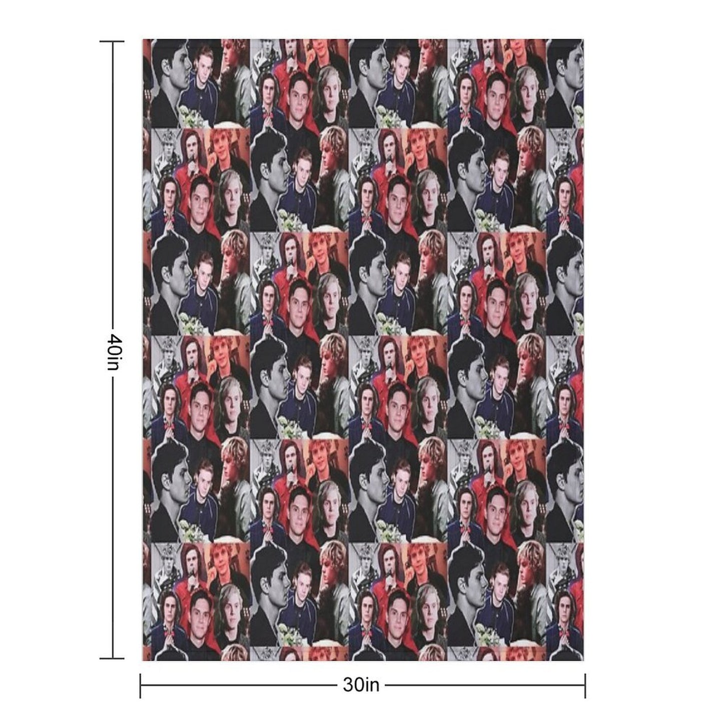 Evan Collage Throw Blanket