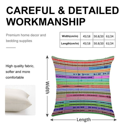 Music Tracks - Producer  Engineer Art Linen Throw Pillow Cover