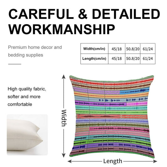 Music Tracks - Producer  Engineer Art Linen Throw Pillow Cover