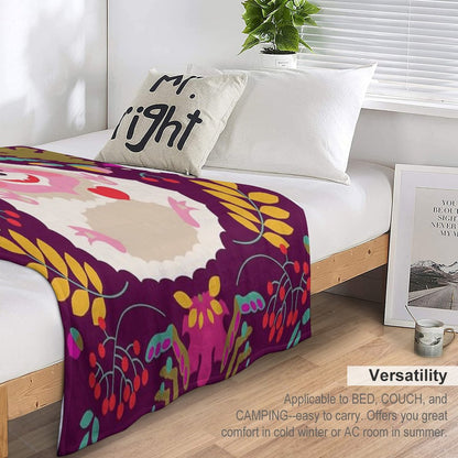 Hedgehog LOVE Throw Blanket