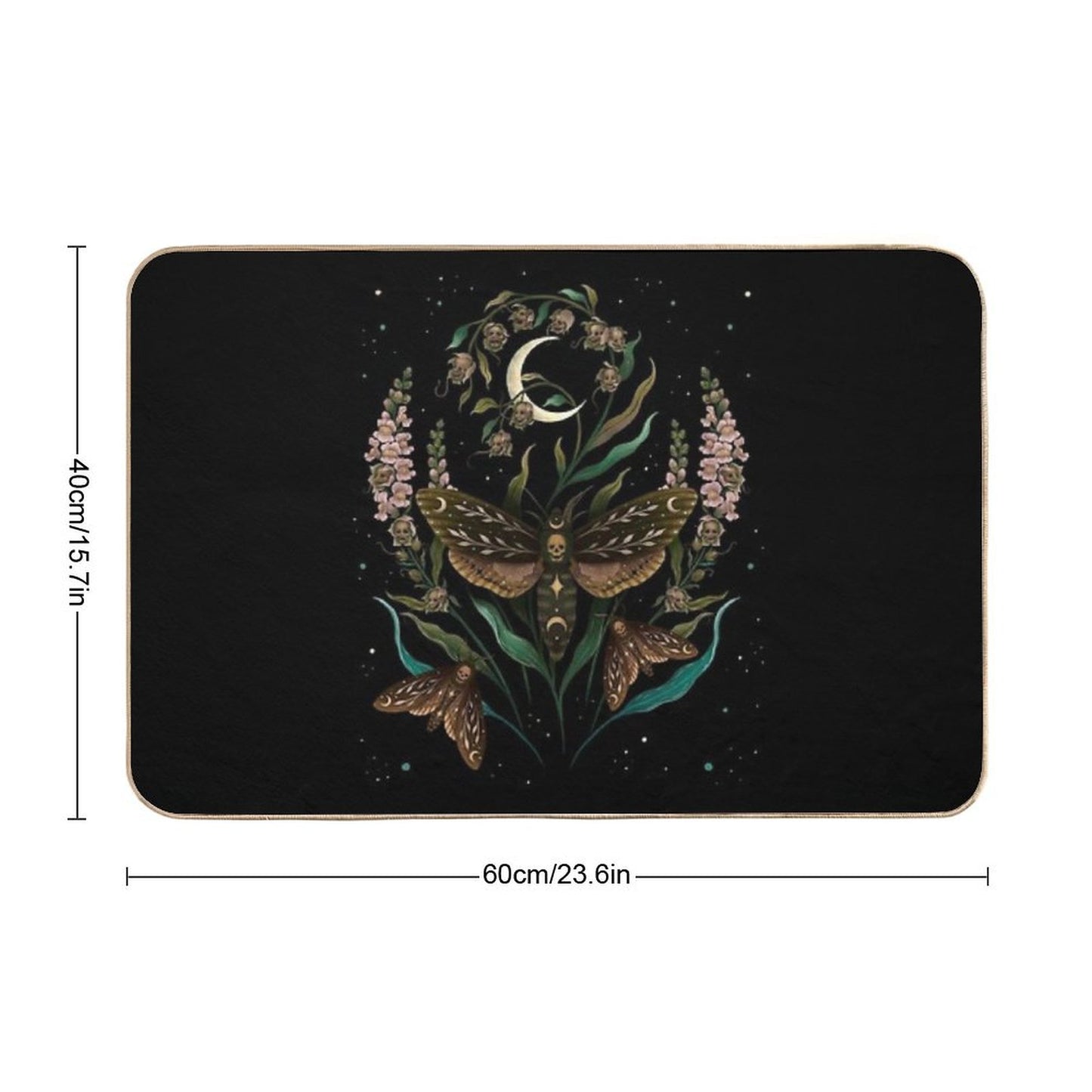 Death's Head Bath Mat