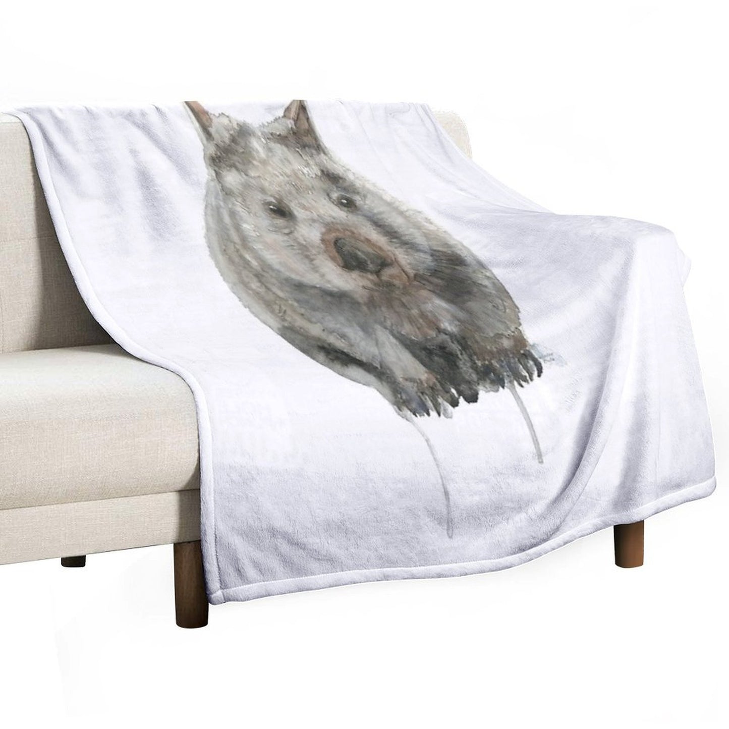 Common Wombat Throw Blanket