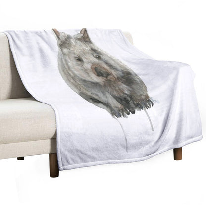 Common Wombat Throw Blanket