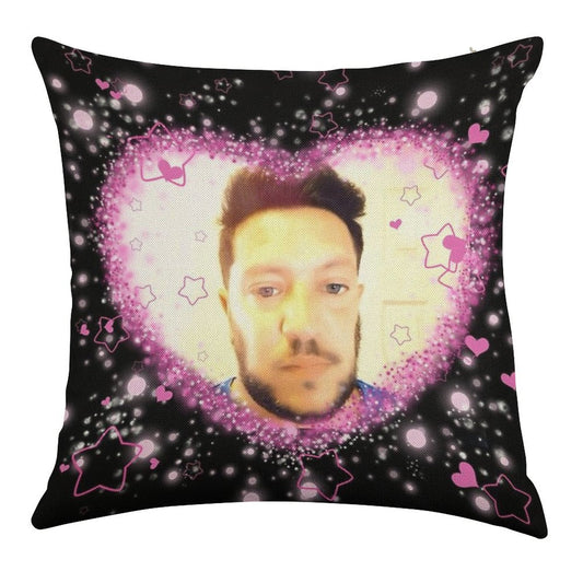 Impractical Jokers Sal Vulcano Kawaii Cutesy Edit Meme Linen Throw Pillow Cover