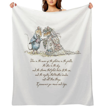 I Pronounce You Mouse And Wife Throw Blanket