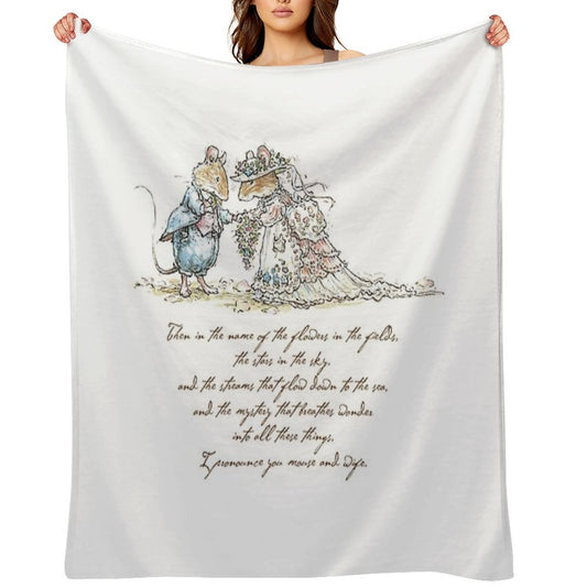 I Pronounce You Mouse And Wife Throw Blanket
