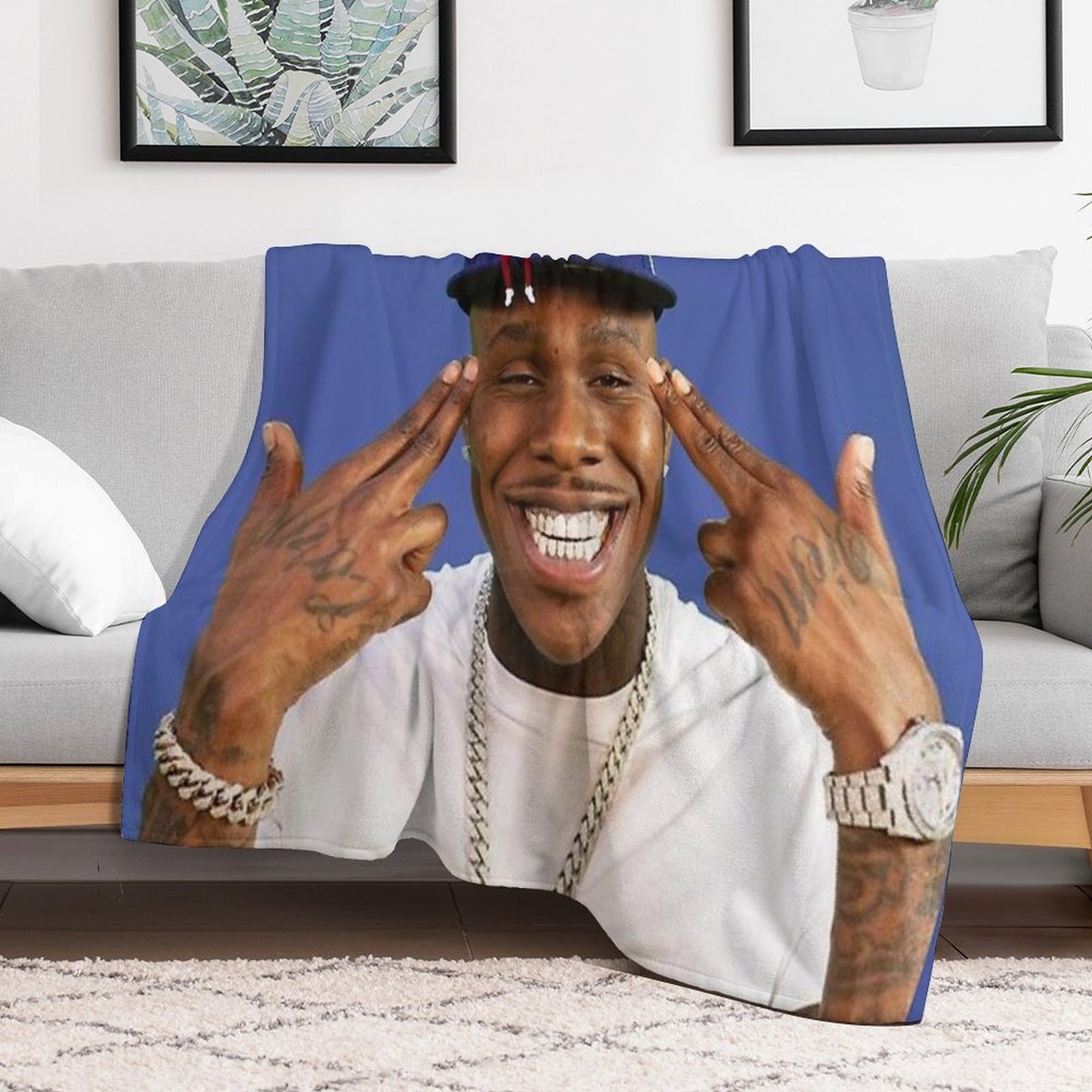 DA BABY FULL Throw Blanket