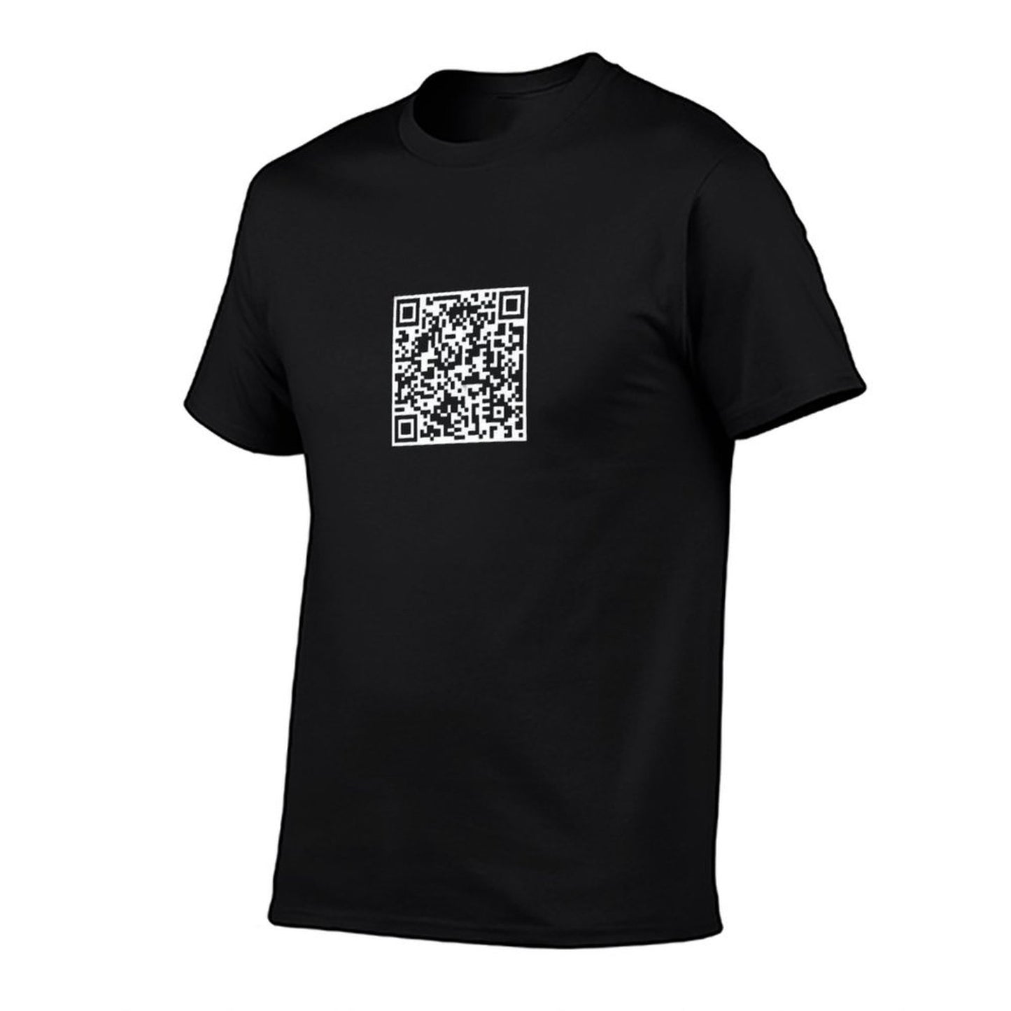 Rick Roll QR  Rolled Sleeves T-Shirt