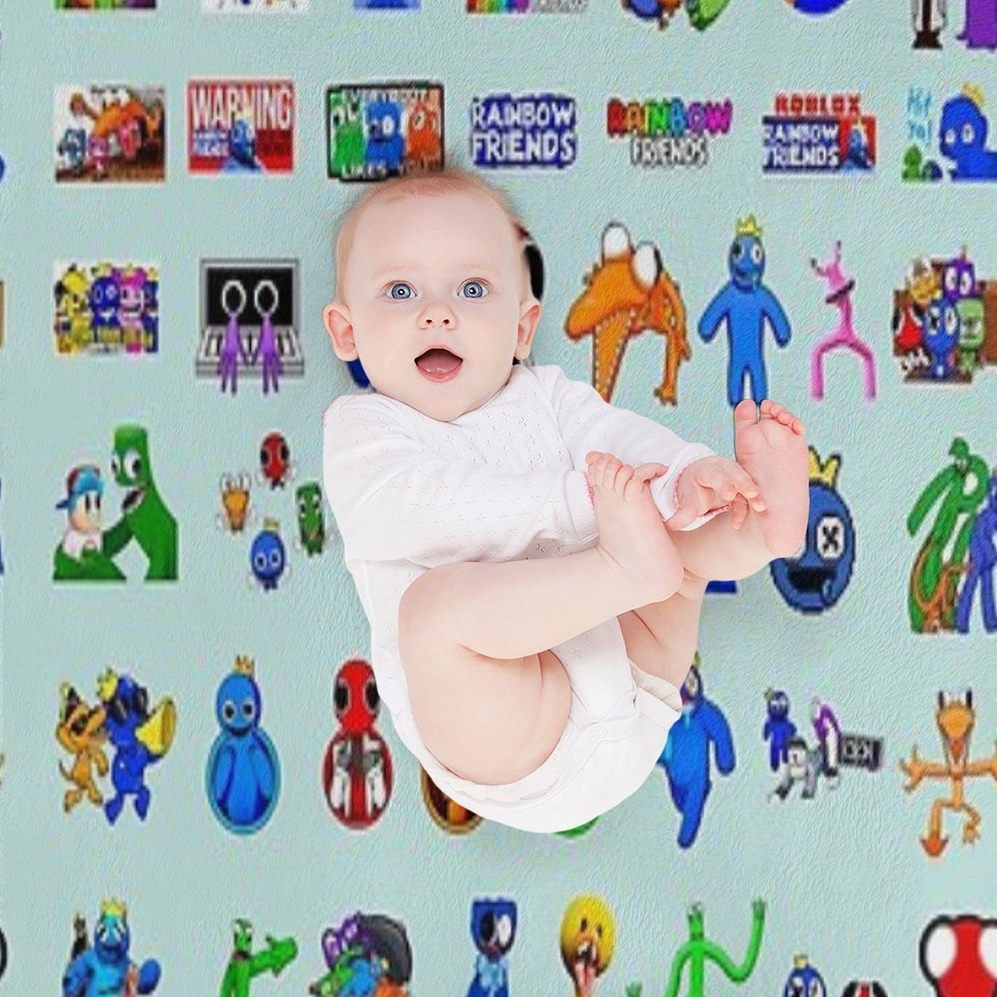 Rainbow Friends Méga Pack Throw Blanket