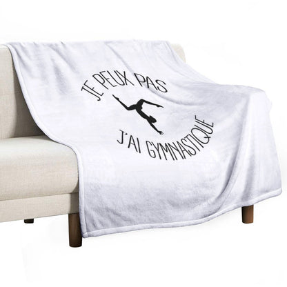 I Can Not I Have Gymnastics Throw Blanket