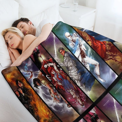 The Stormlight Archive Epic Fantasy Novel 2022 By Brandon Sanderson Character Fanart Collage Throw Blanket