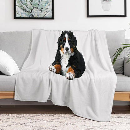 Bernese Mountain Dog Pup! Throw Blanket