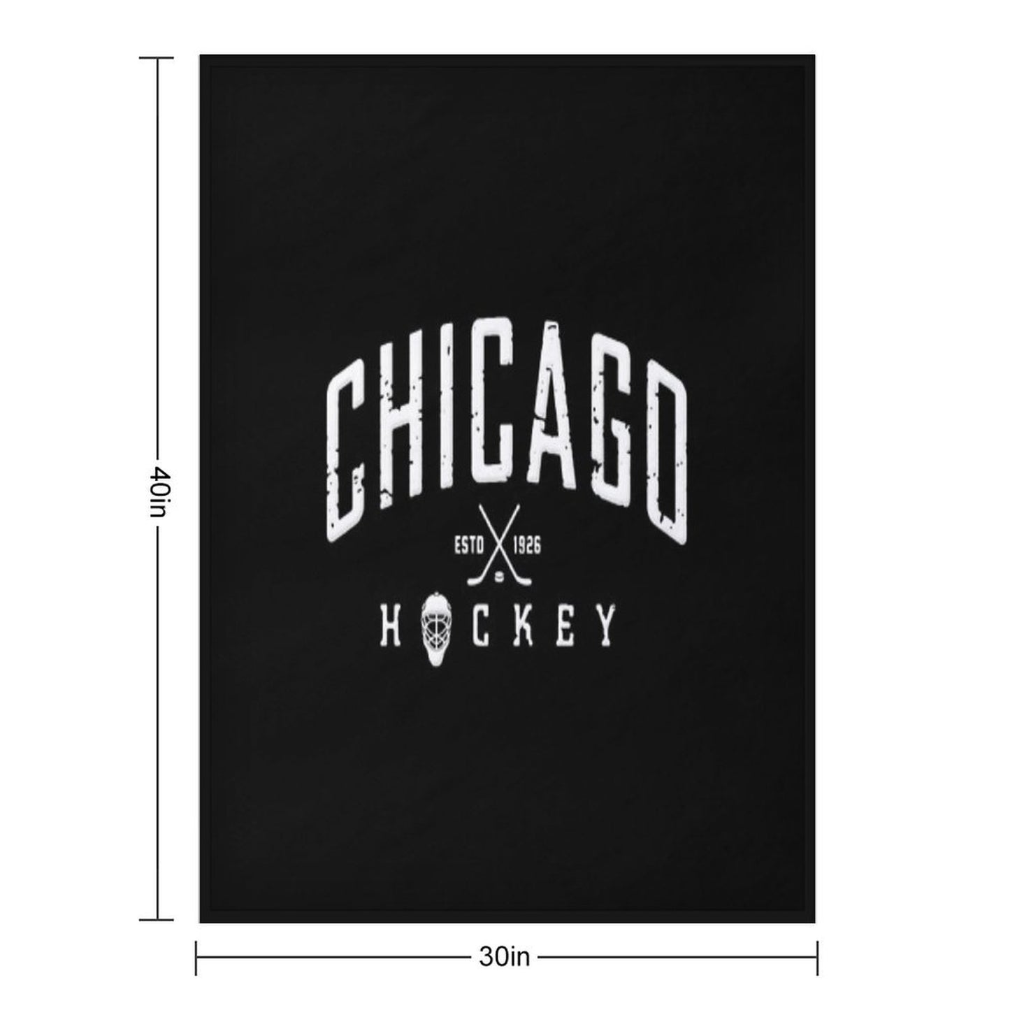 Chicago Blackhawks Hockey Throw Blanket
