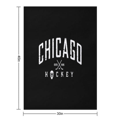 Chicago Blackhawks Hockey Throw Blanket