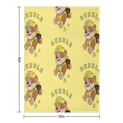 Rubble Paw Patrol Throw Blanket