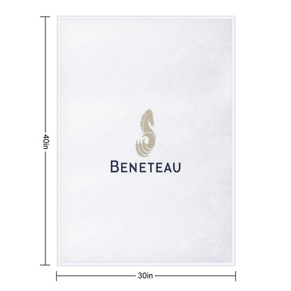 Beneteau Yachts Logo Fishing Throw Blanket