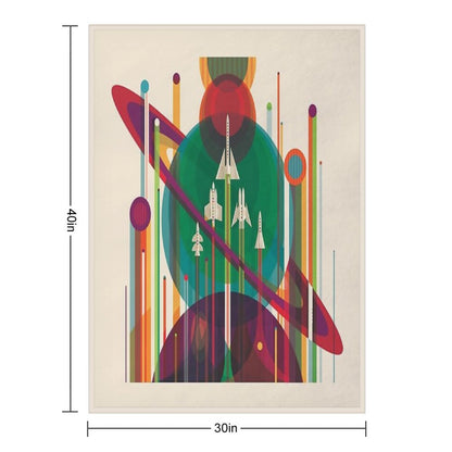 NASA JPL Space Tourism A Once in A Lifetime Getaway Throw Blanket