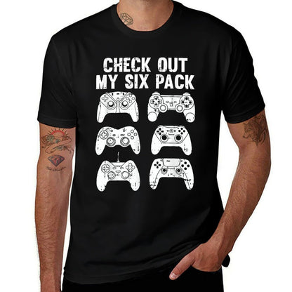 Check Out My Six Pack Gaming Christmas Pajama Funny Gamer  Classic T-Shirt