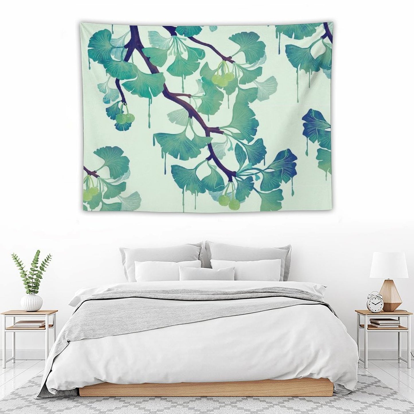 O Ginkgo (in Green) Tapestry